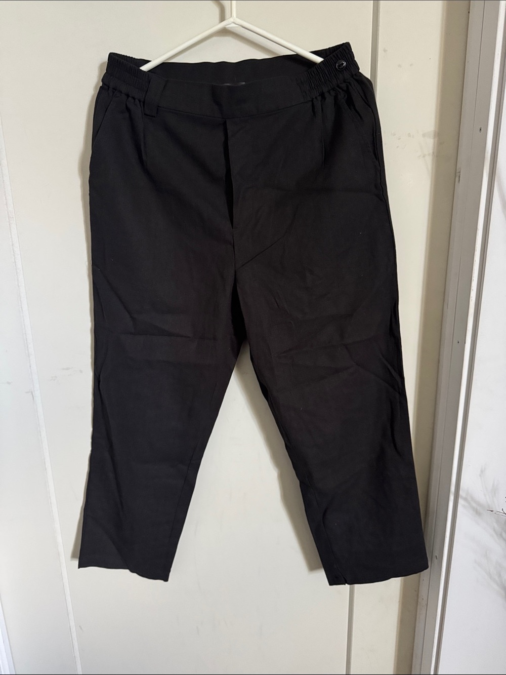 Kai Otoko Black Elastic-Waist Chino Pants L